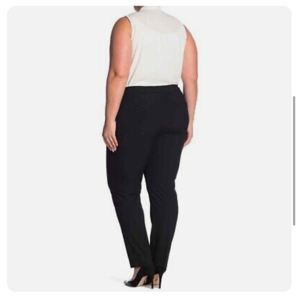 Halogen Taylor Fit Navy Blue Slim Leg Business dressy Pants Plus Size 24 NWT - Picture 3 of 9